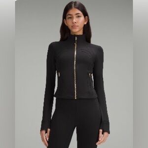 lululemon athletica Define Jacket Black with Gold Zipper Sz 10